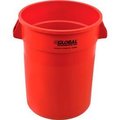 Global Equipment Global Industrial„¢ Plastic Trash Can - 32 Gallon Red XDW-32RD